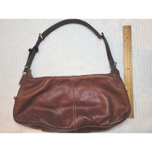 LIZ CLAIBORNE Brown Leather Hobo Shoulder Bag. Butter soft inside and out!
